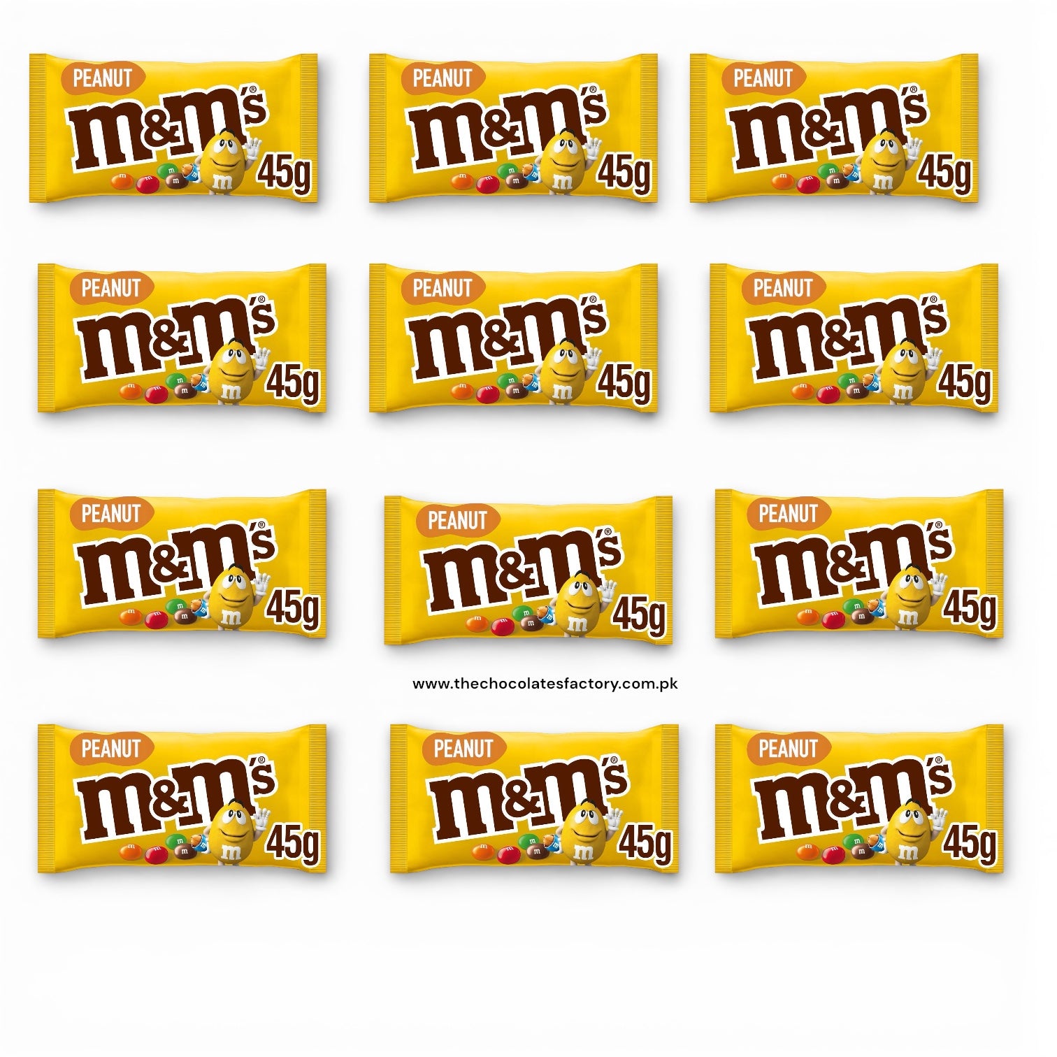 M&M's Peanut Bilingual Candy, 45g X12