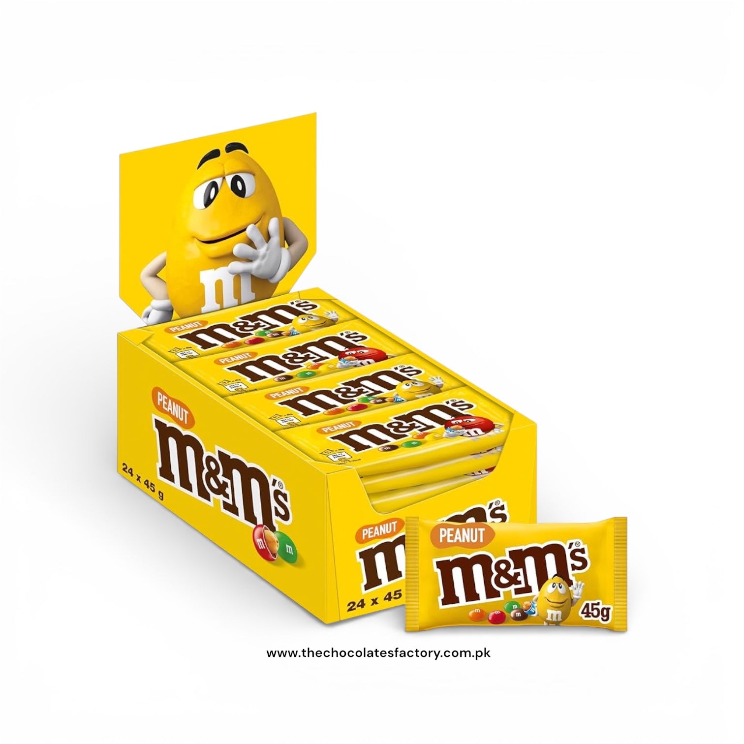 M&M's Peanut Bilingual Candy, 24 X 45gm (little bit damaged inside)