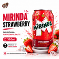 Mirinda Strawberry Carbonated Drink 320ml  (Made in Saudi Arabia)