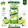 Mirinda Zero Sugar Citrus Soft Drink, 320ml