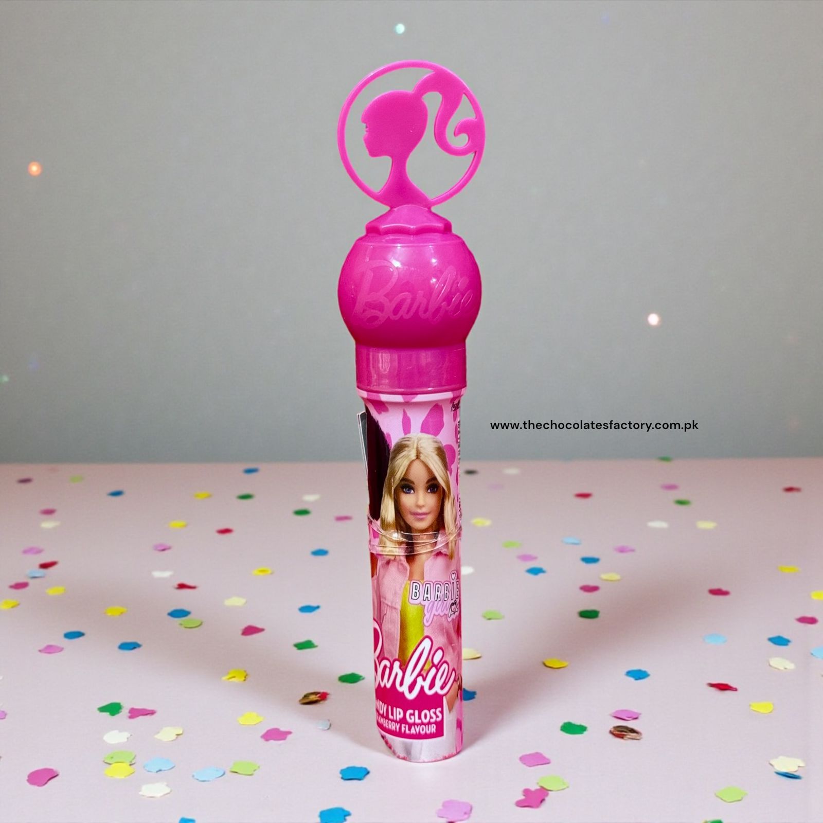 BARBIE LIP GLOSS CANDY STRAWBERRY FLAVOUR ( 4 CHARACTER )