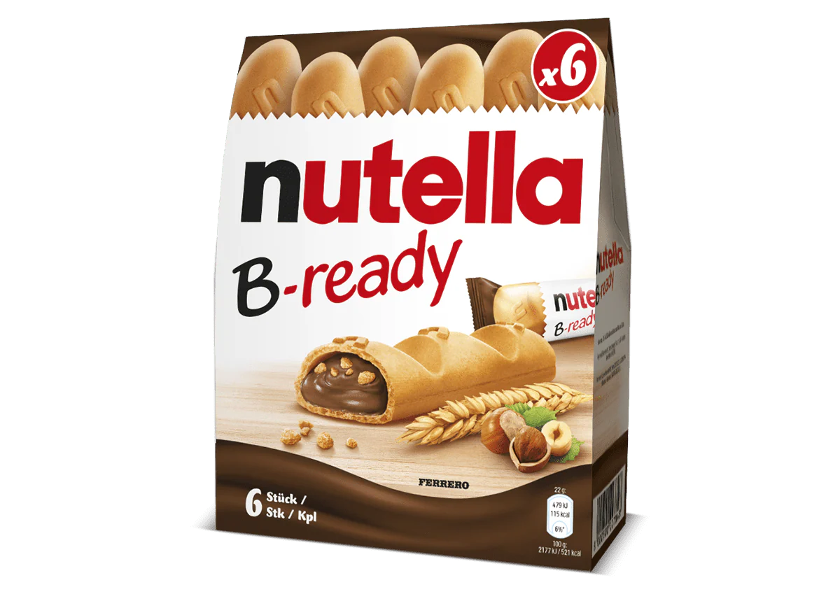 NUTELLA SNACK B-READY X6